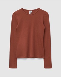 & Other Stories - Ribbed LS Top