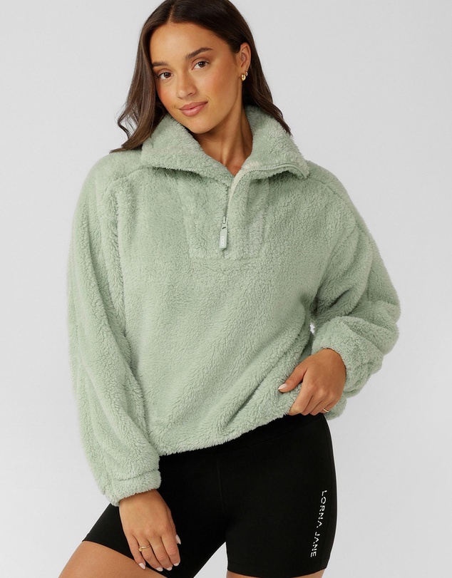 Lorna Jane - Everyday Teddy Quarter Zip Sweater