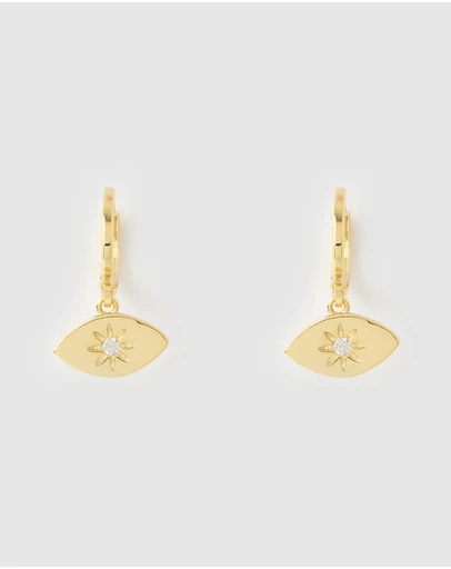Miz Casa and Co - Ophira Eye Huggie Earrings