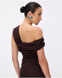 Minima Esenciales - Indira Off Shoulder Midi Dress