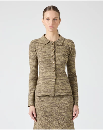 Third Form - Melange Knit Shirt