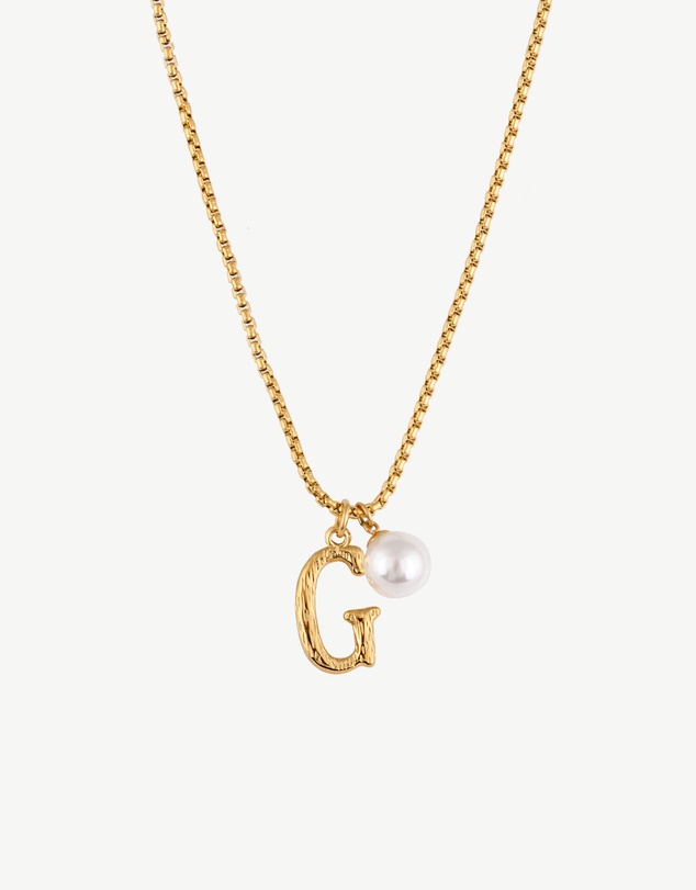 Zahar - Pearl Letter G Necklace
