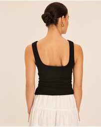 AERE - Cotton Boat Neck Tank