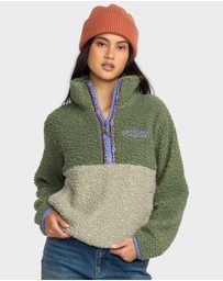 Billabong - Womens Horizon Mock Neck Fleece Top
