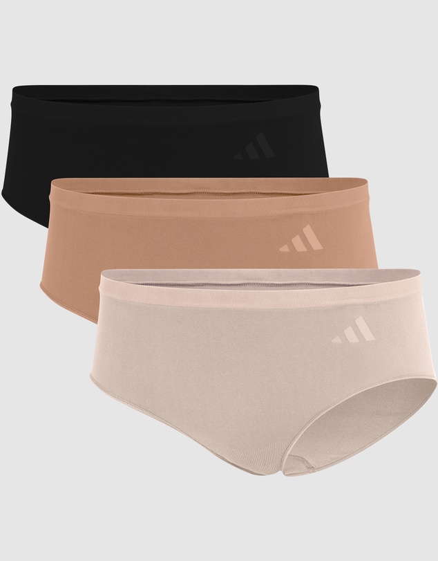 adidas Sportswear - 3 Pack Active Seamless Hipster Brief Underwear