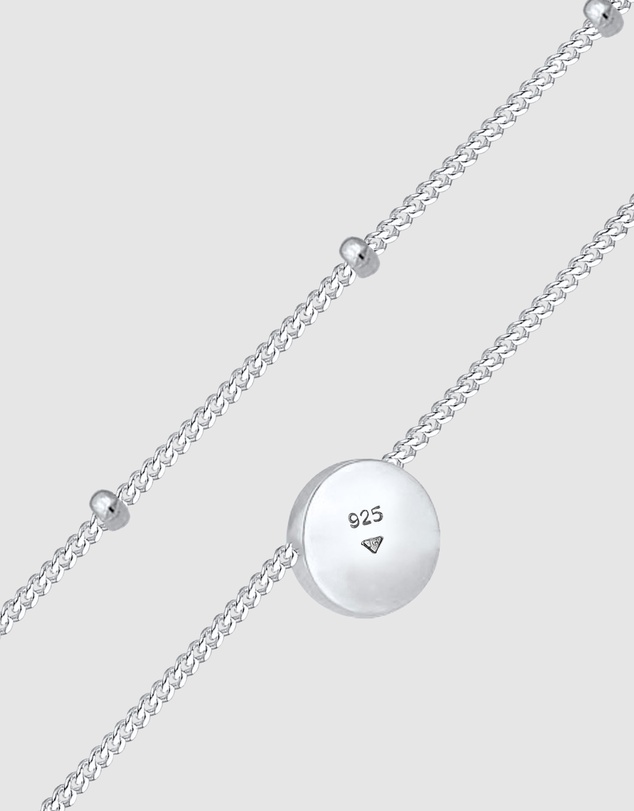 Elli Jewelry - Opal Choker Necklace in 925 Silver