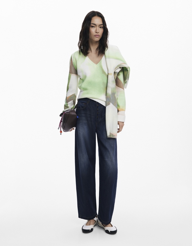 Desigual - Soft V-neck sweater