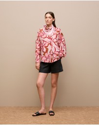 Trenery - Linen Pull On Short in Black