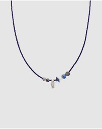 Haze & Glory - ICONIC EXCLUSIVE - Necklace Men Deep Blue Gemstone 925 Sterling Silver