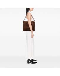 Pre-Loved by Azura Reborn - Pre-Loved Suede Anagram Flap Shoulder Bag