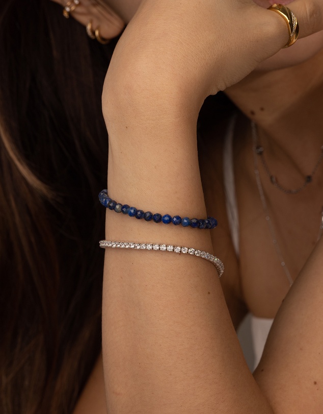 Wanderlust + Co - Pave 925 Sterling Silver Tennis Bracelet