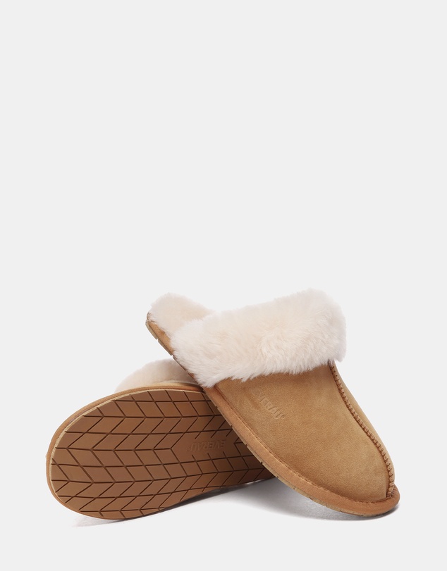 EVERAU - EverAU Ugg Rosa Slipper Suede Cow Suede Upper House Shoes