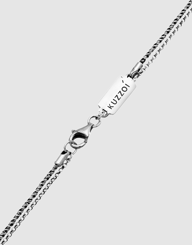 Kuzzoi - ICONIC EXCLUSIVE - Wings Pendant Necklace in Oxidised 925 Sterling Silver