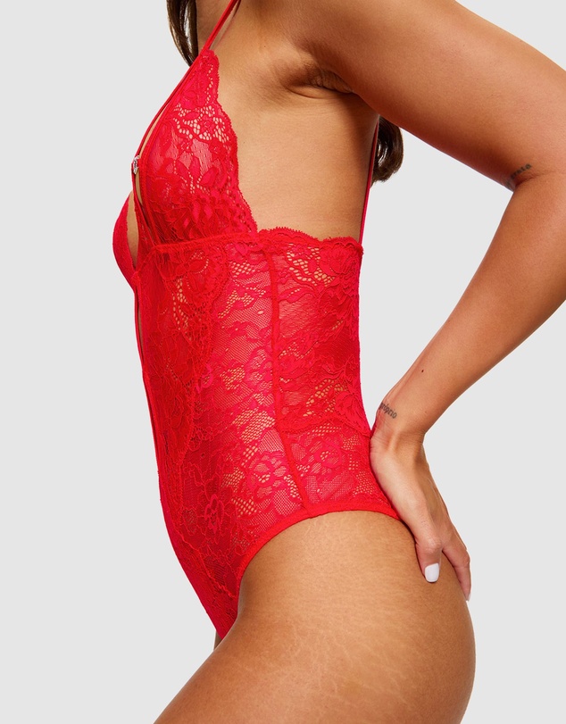 Ann Summers - Diamond Heart Crotchless Bodysuit