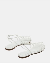 Steve Madden - Marin White Sandals