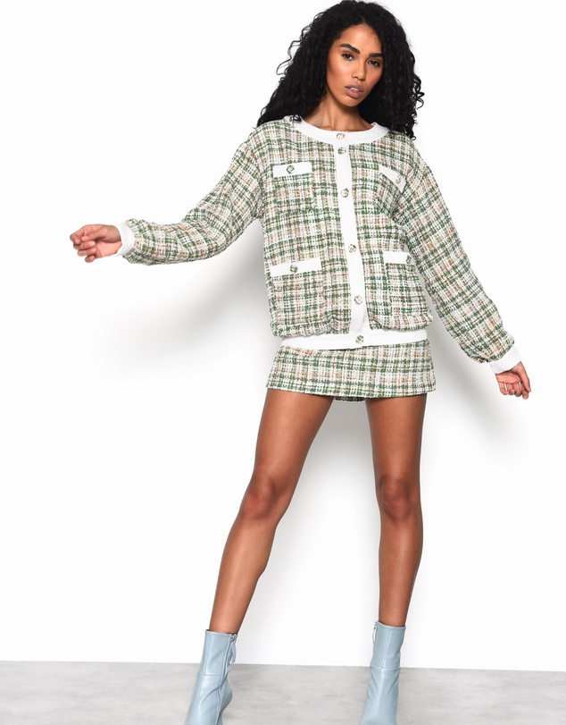 Glamorous - Button-Front Long Sleeve-Jacket