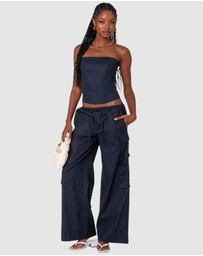 EDIKTED - Bristol Linen Look Corset