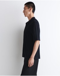 COS - Striped Knitted Linen Shirt