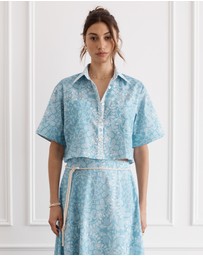 Heaven Australia - Chintz Remi Cropped Shirt