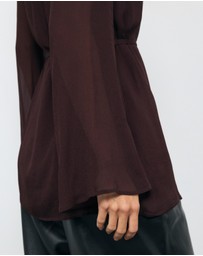 AERE - Donna Georgette Flowy Top