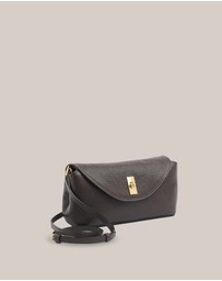 VESTIRSI - Sloane Dark Chocolate Leather Convertible Clutch