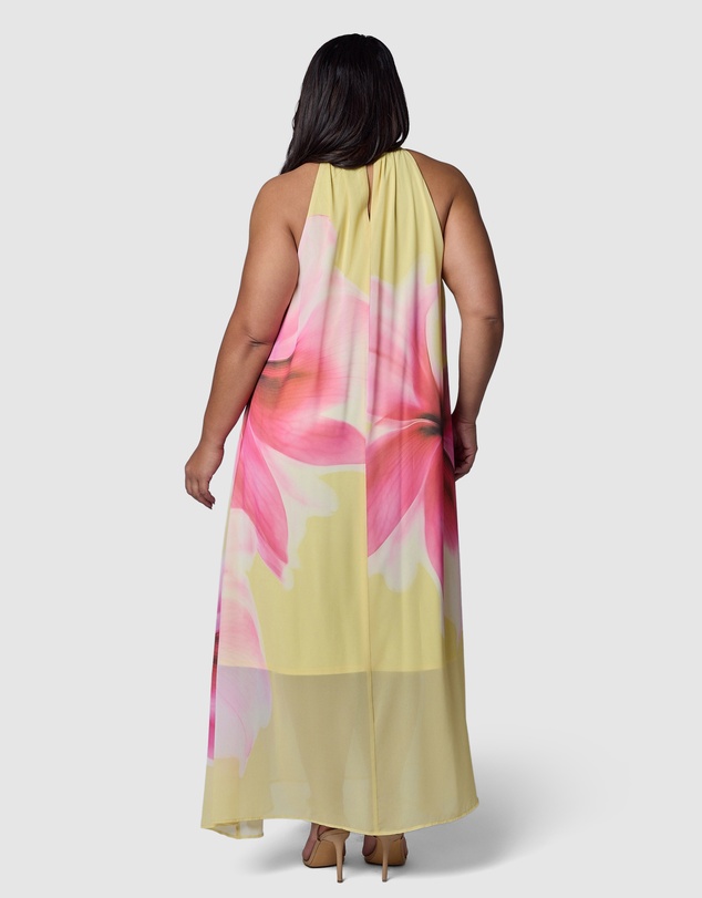 Pink Dusk by Curve Project - Savage Heat Maxi Dress