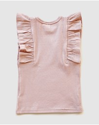 WITH LOVE FOR KIDS - Shimmy Wide Rib Tank Top - Kids