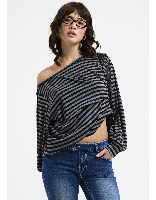 Neon Hart - Dylan One Shoulder Long Sleeve Top