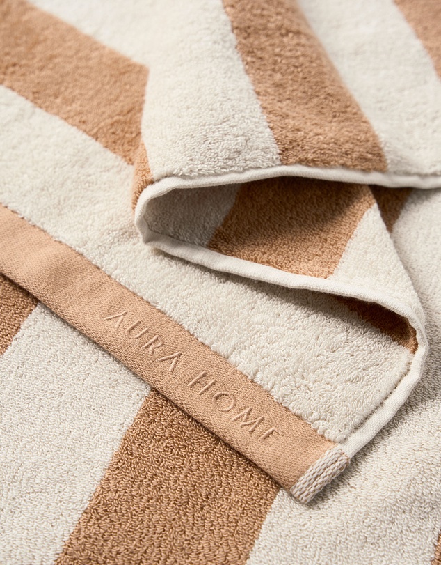 Aura Home - Riviera Stripe Bath Towel
