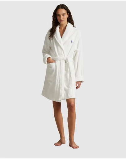 Polo Ralph Lauren - Polo Bear Short Woven Cotton Terry Robe