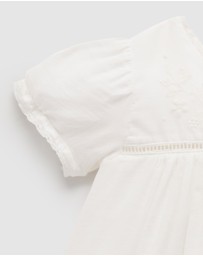 Purebaby - Embroidered Dress - Babies-Kids