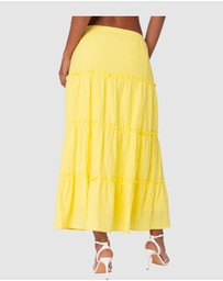 EDIKTED - Charlotte Tiered Maxi Skirt