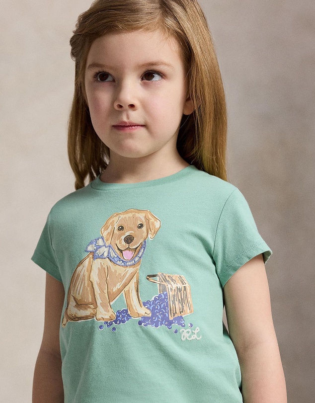 Polo Ralph Lauren - Dog-Print Cotton Jersey T-Shirt - Babies-Kids