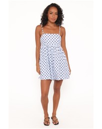 Petal & Pup - Quinley Playsuit - Blue Polka Dot