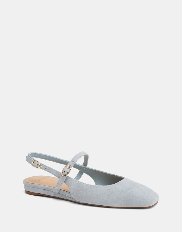 Wittner - Dallas Suede Leather Flat Slingbacks