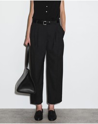 COS - Pleated Barrel-Leg Wool Trousers
