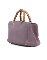 Pre-Loved by Azura Reborn - Pre-Loved Medium Calfskin Bamboo Shopper Satchel