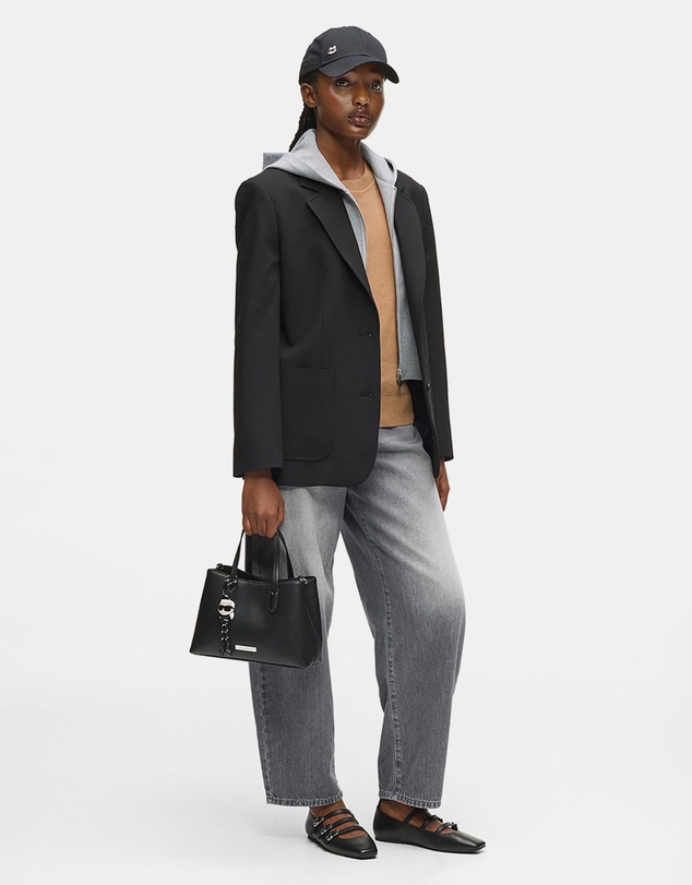 Karl Lagerfeld - Ikon Smooth Small Tote Bag