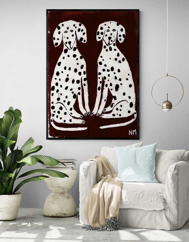 Inka Arthouse - Two Dalmatians by Nancy McKie