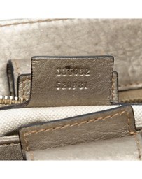 Pre-Loved by Azura Reborn - Pre-Loved Small Calfskin Bamboo Shopper Satchel