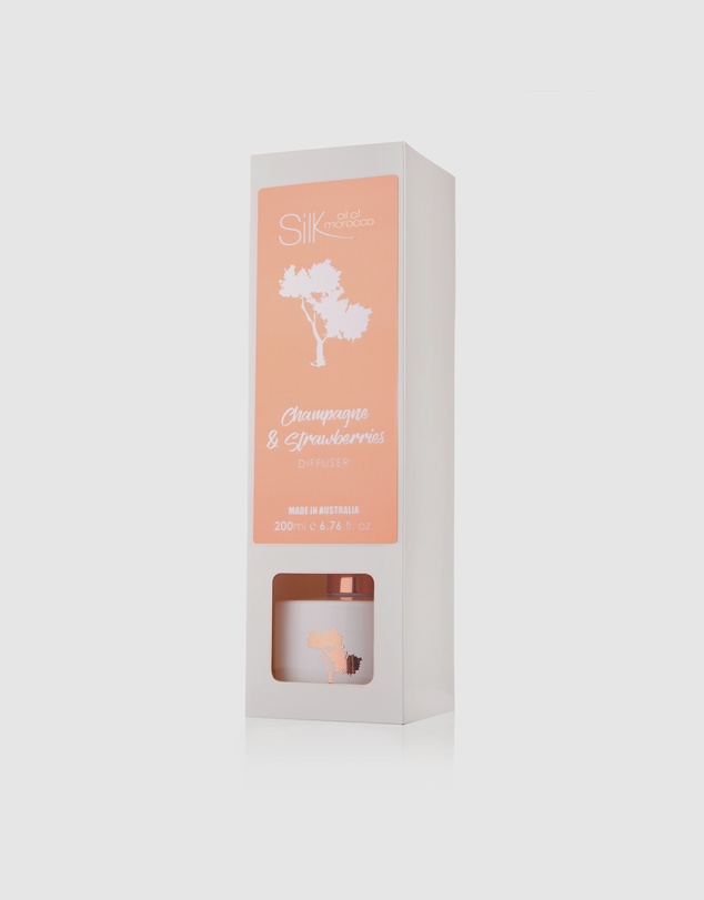 Silk Oil of Morocco - Champagne & Strawberries Luxe Reed Diffuser