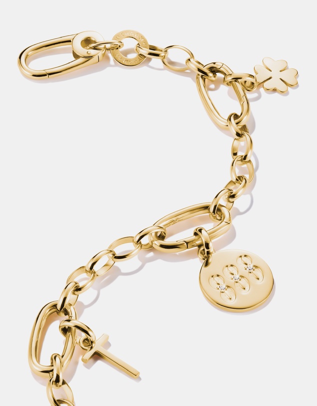 THOMAS SABO - THOMAS SABO Connect Charm angel number 888 with stones Gold