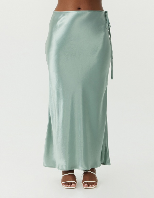 Third Form - Satin Bias Tie Side Skirt