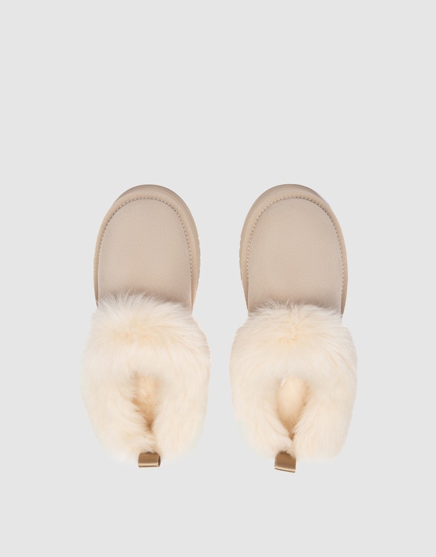EVERAU - Australian Shepherd Ugg Mianee Platform Cow Suede Upper House Shoes