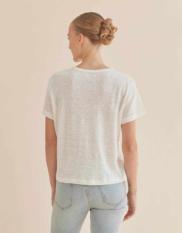 Amelius - Coogee Linen Crew Neck Tee