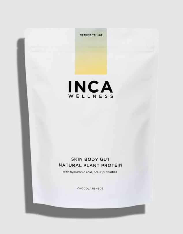 Inca Organics - Skin Body Gut Plant Protein + Hyaluronic Acid + Pre & Probiotics (Chocolate)