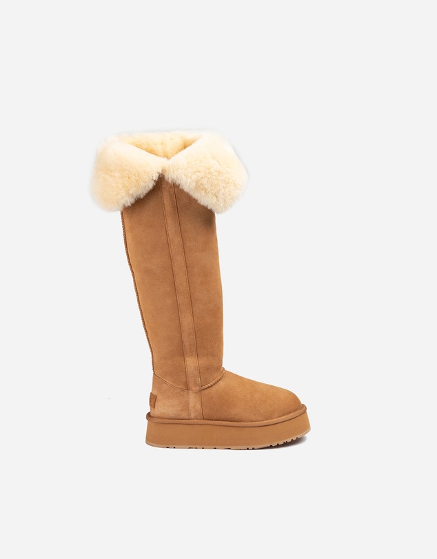 Ozwear Connection Uggs - Ugg Classic Platform Buckle Tall Boots (Over The Knee)