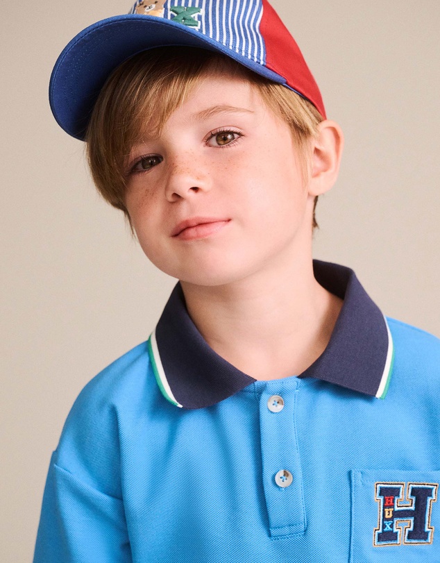 Huxbaby - Collegiate Pique Polo - Babies-Teens