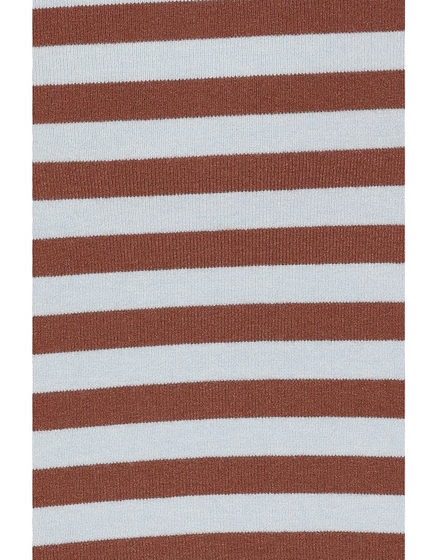 Petal & Pup - Latoya Strapless Midi Dress - Blue Mocha Stripe