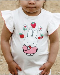 Kynd Baby - Miffy Frill Tee in Snow White